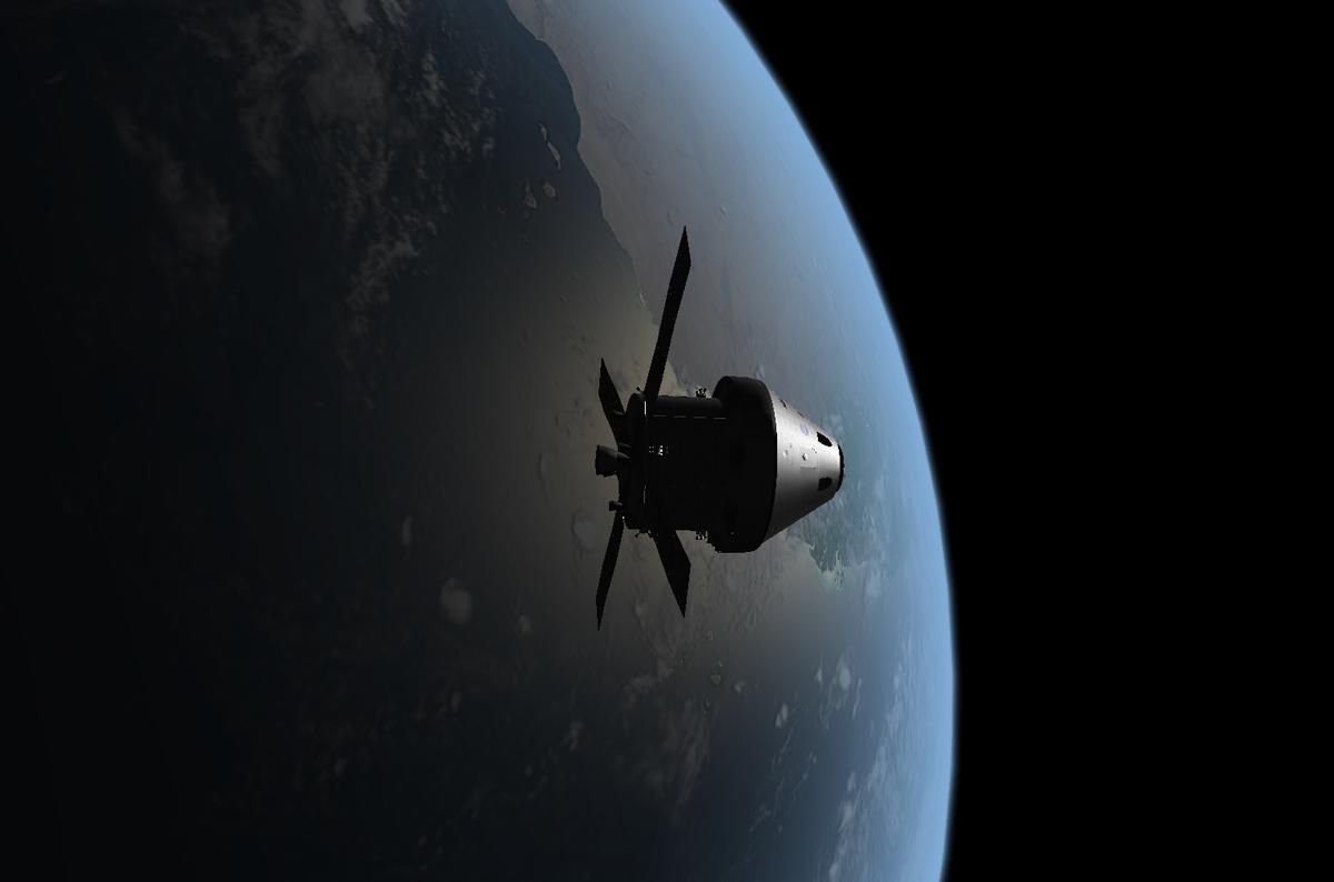Orion on day 9, climbing into HEO.