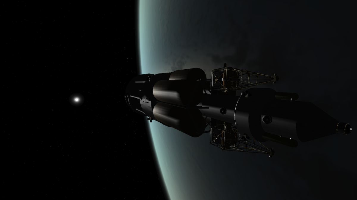 Orion preparing for Earth departure.