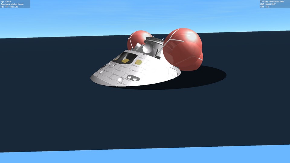 Orion splashdown