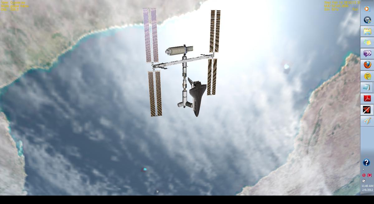 Over the Middle East