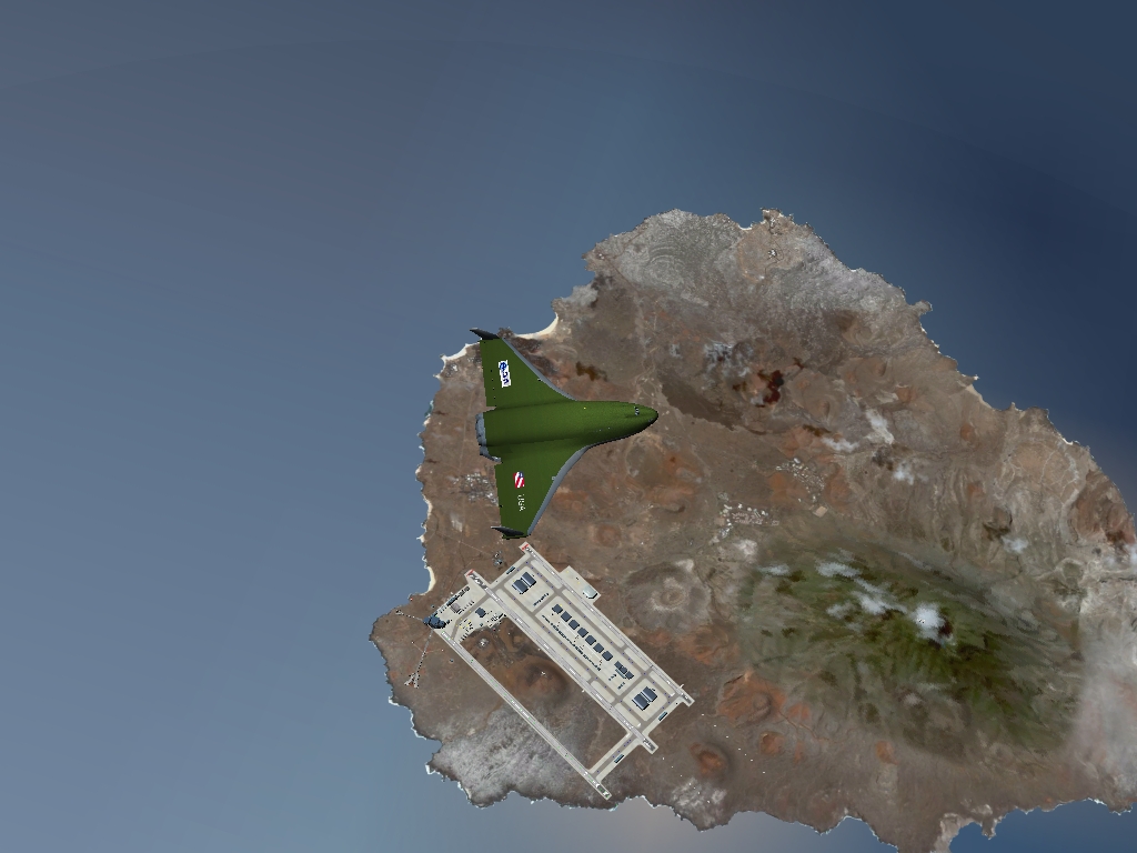 Passing Over Ascension Island