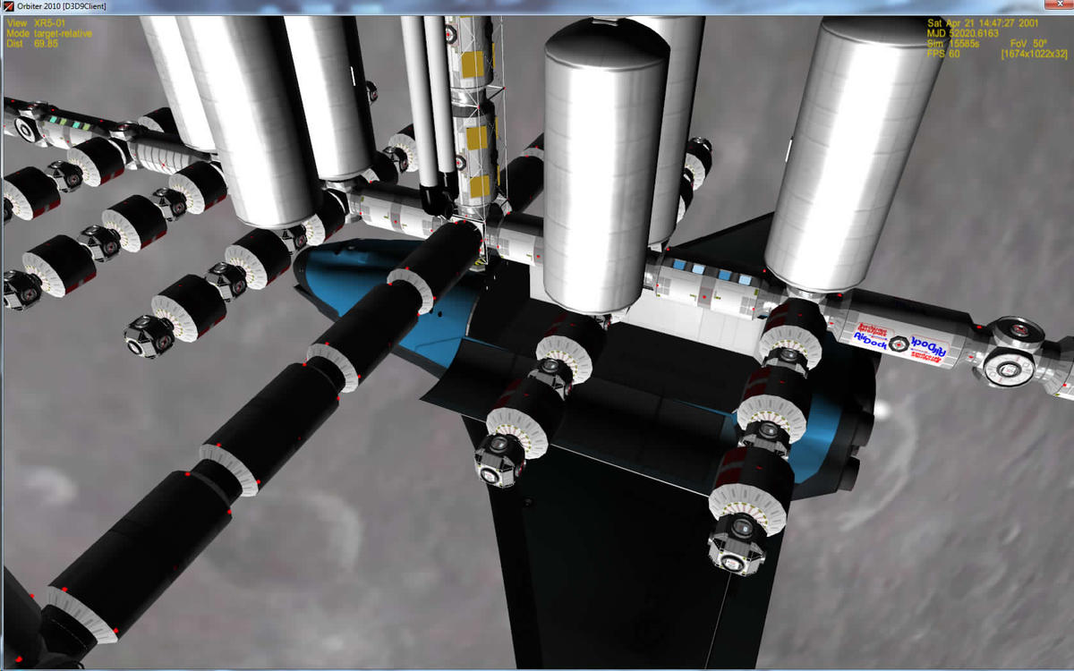 Payload bay empty ready to undock