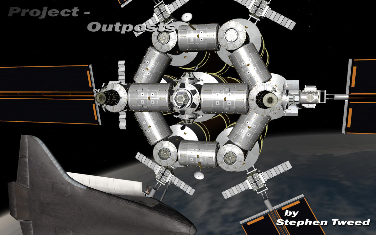 Performing visual checks on inbound space shuttle.