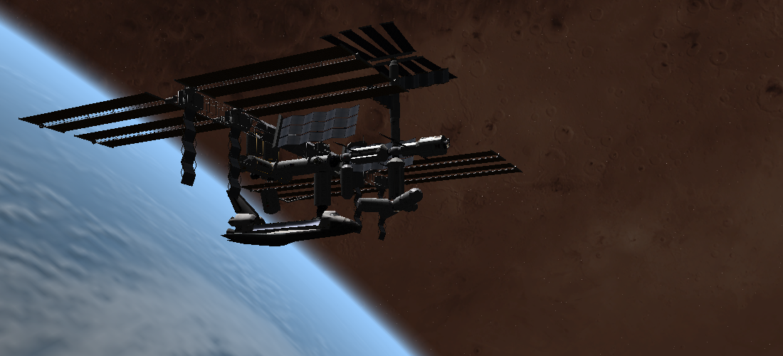 playing around with some textures at the newest Orbiter version