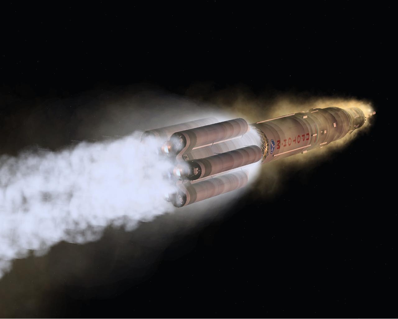 Proton M carrying Soyuz ACTS