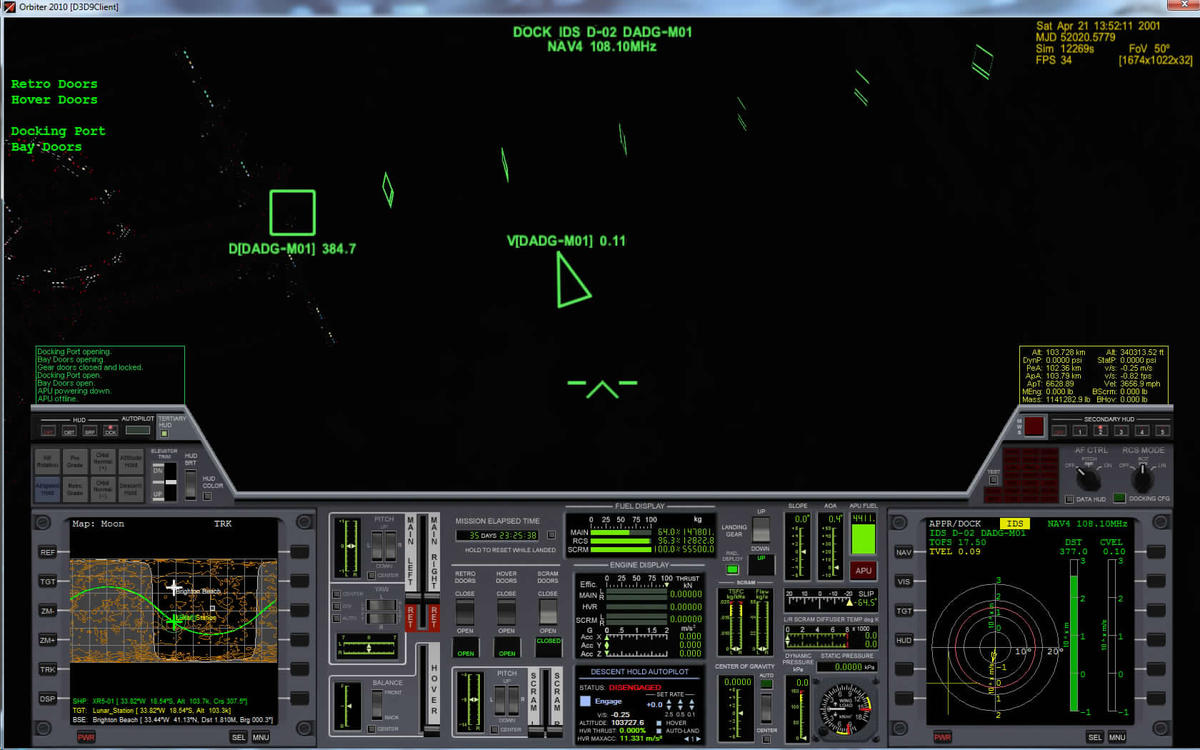 Ready for night time docking