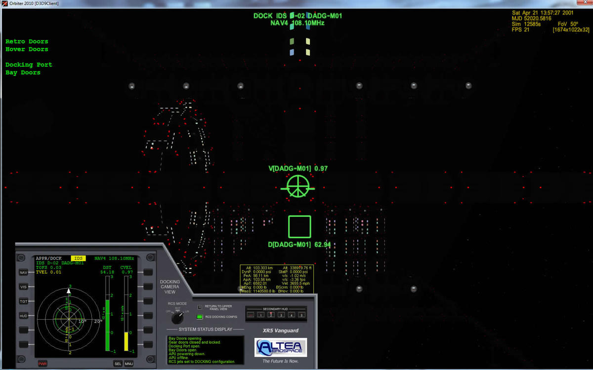 Ready to dock
