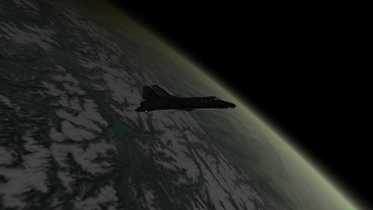 Reentering over Canada, approaching Calgary