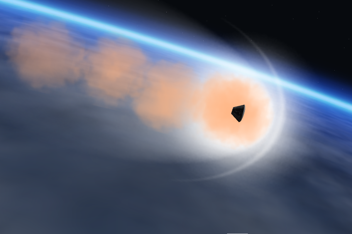 reentry at earth