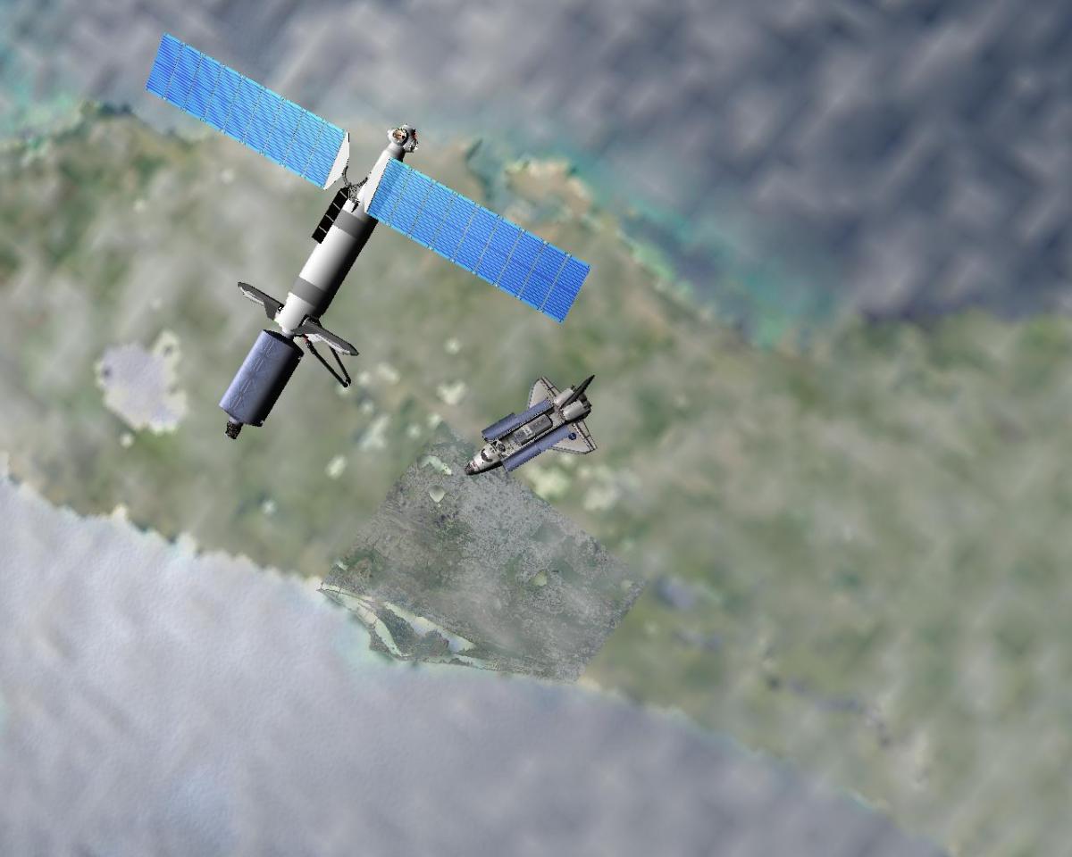 Rendezvous over KSC