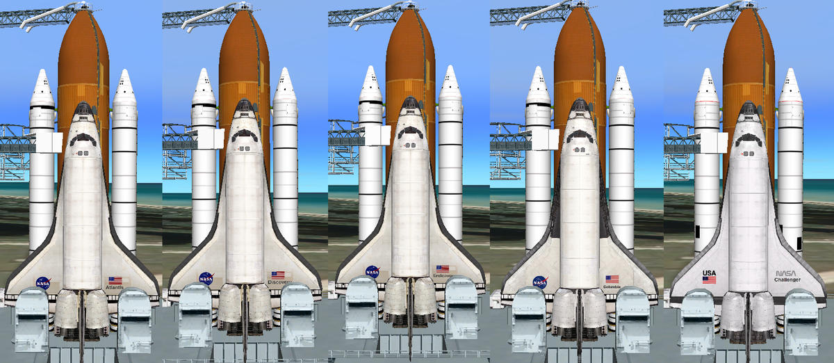 Shuttle Fleet Repaints