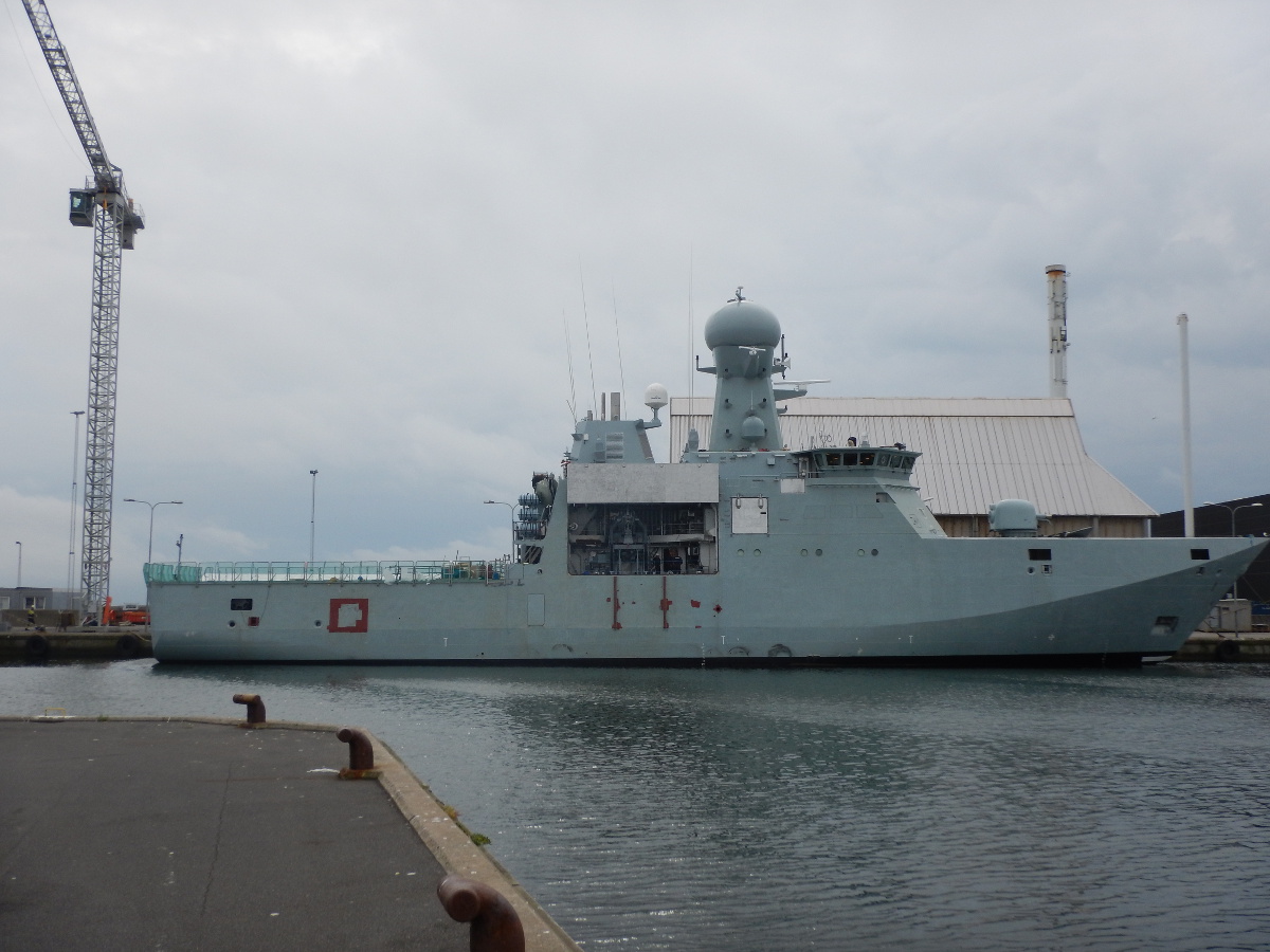 Skagen marina, starboard view, still unnamed patrol vessel.