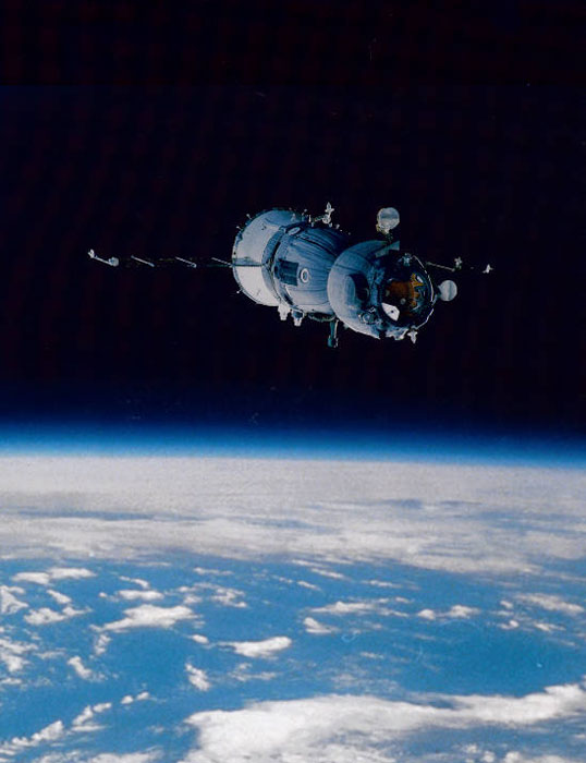 Soyuz-TM first flight (automated)