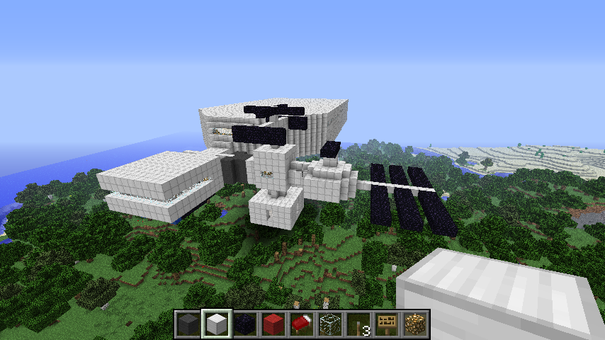 Space station w/ U.S.S. Explorer docked to it