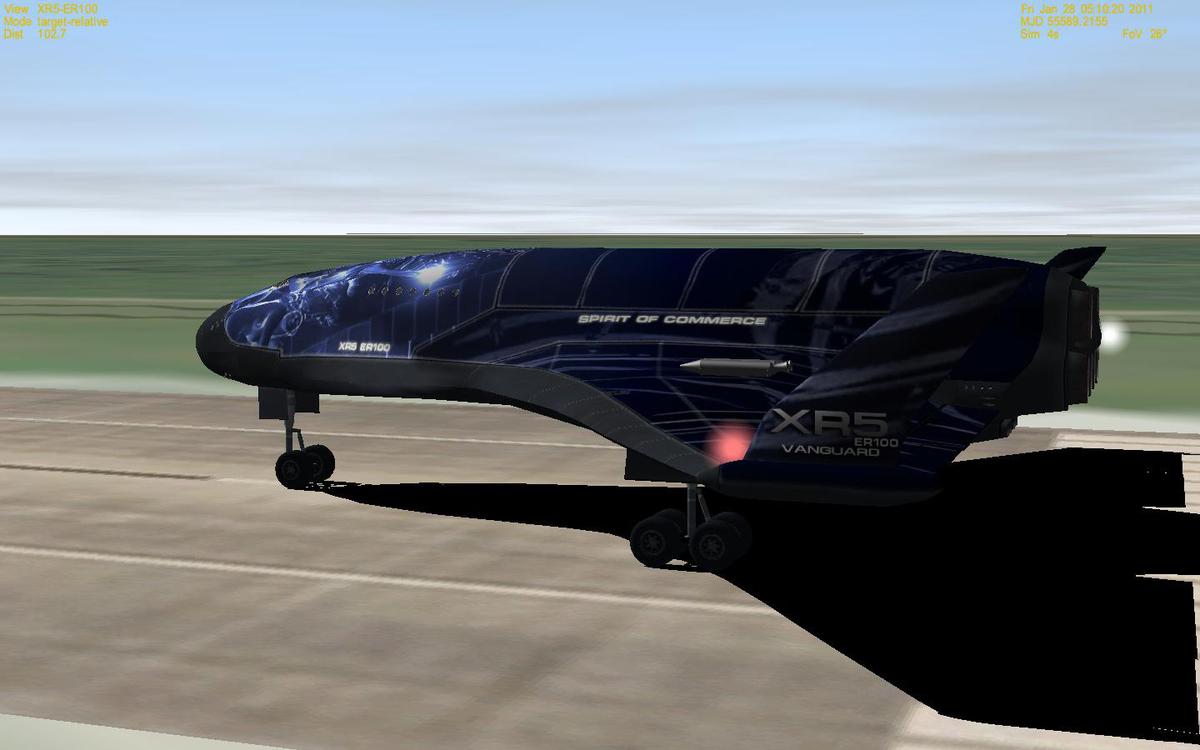 Spirit of Commerce ready for takeoff.