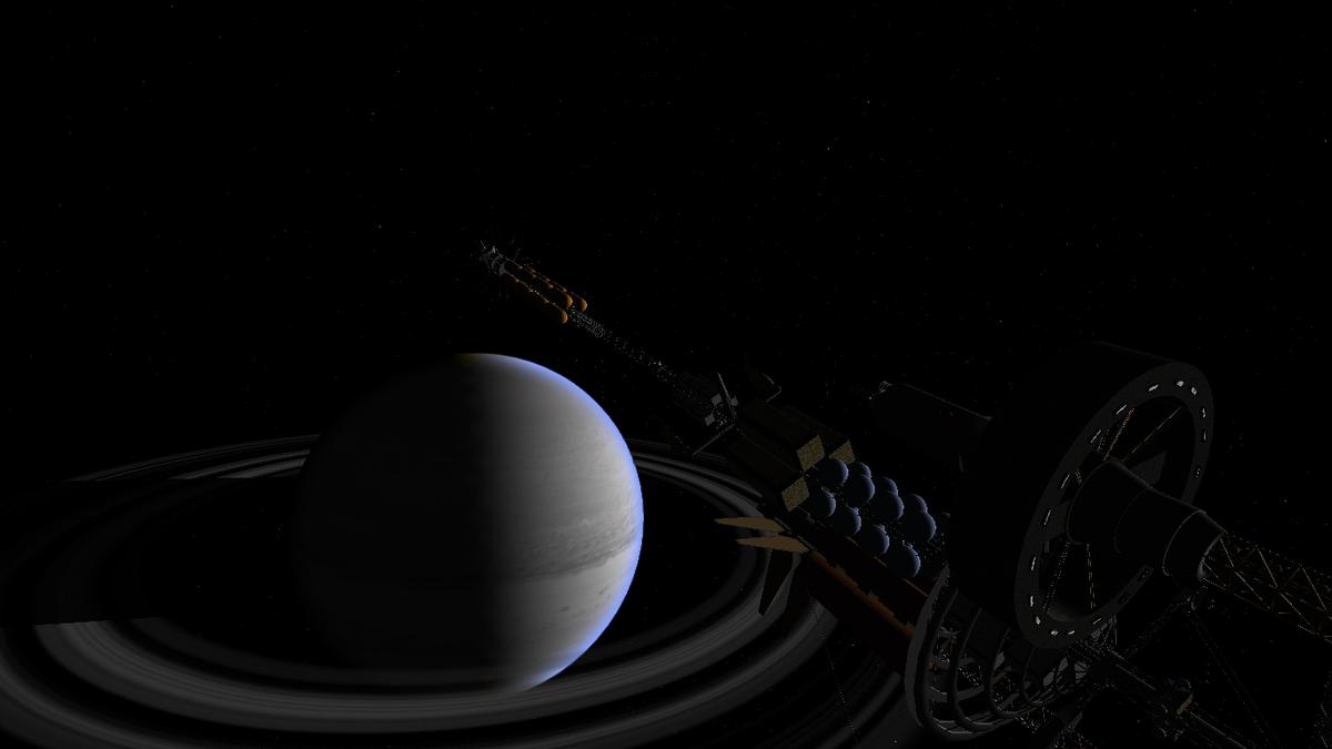 Standard orbit achieved, captain. (Retarded inclination, but hey, it's been four hundred trillion kilometers, give us some slack!)