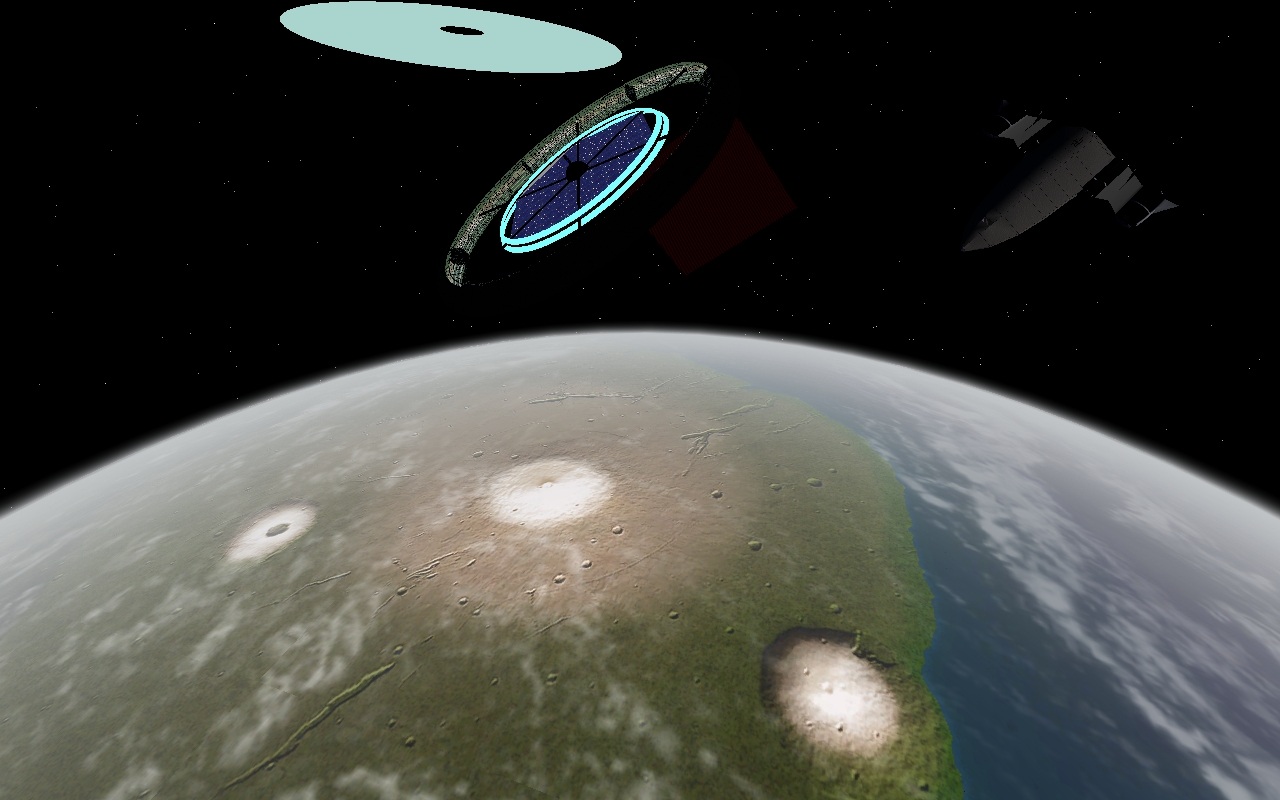 Stanford Torus over Green Mars