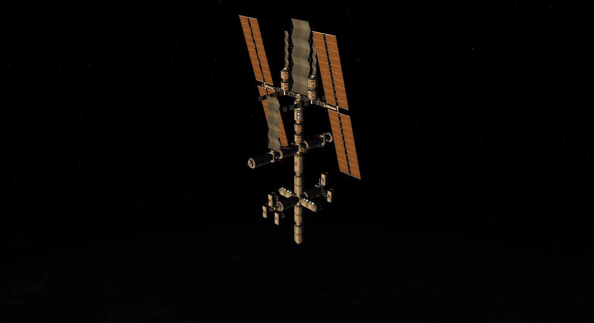Station at sunset