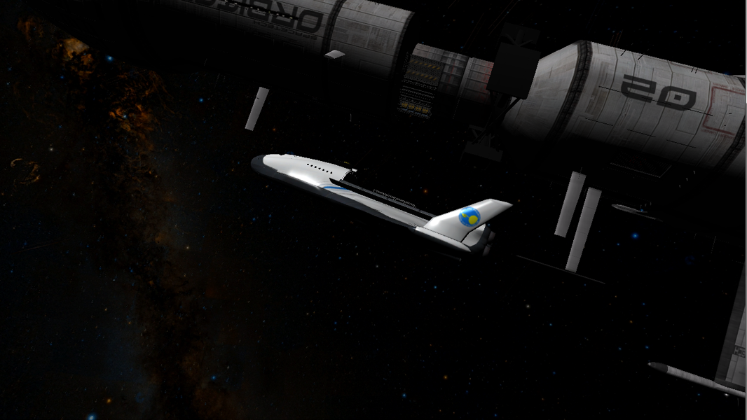 Station-keeping and ready for crew and cargo transfer.