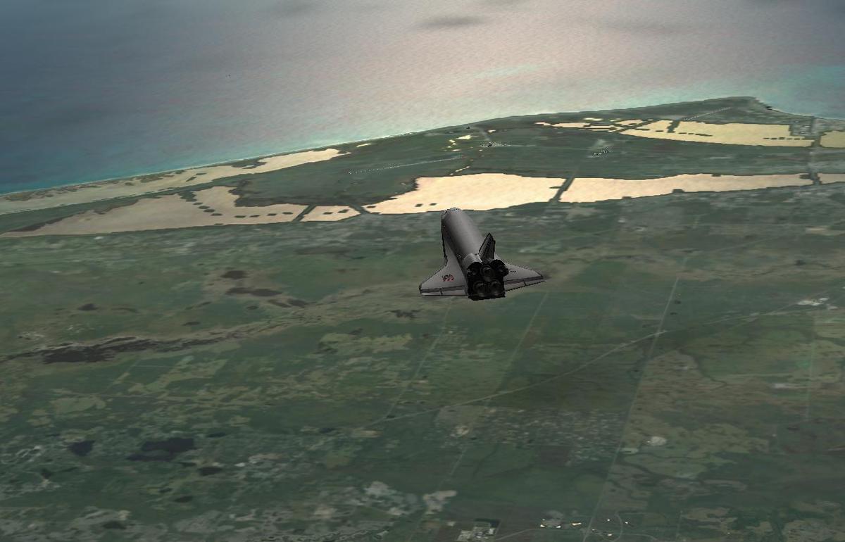 STS-57 comes in for landing.