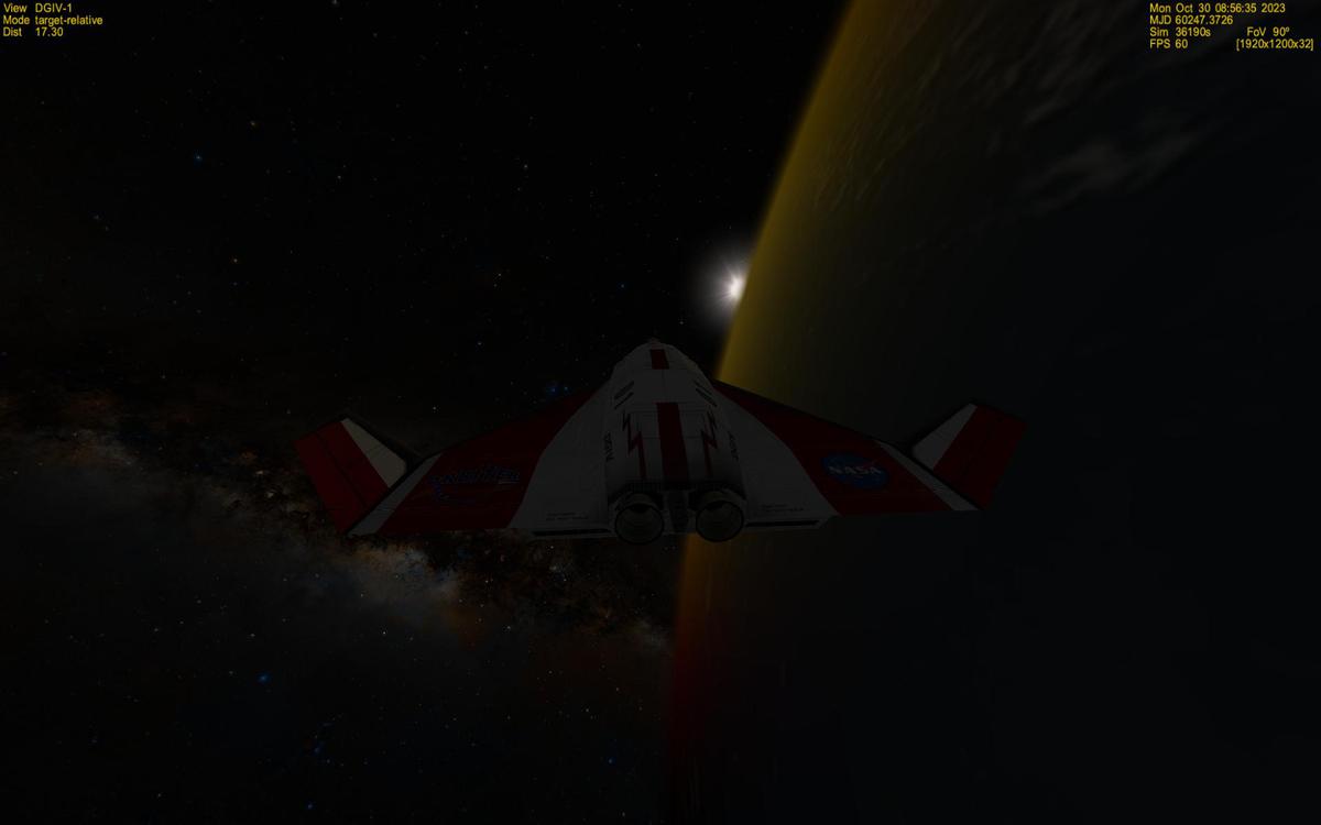 Sunset in Orbit