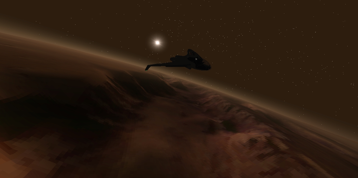 Swift Mars Flyer over Valles Marineris