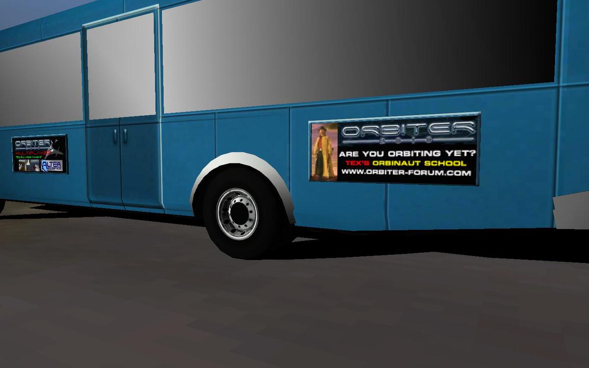 Tex's Flight School - Bus repaint in progress