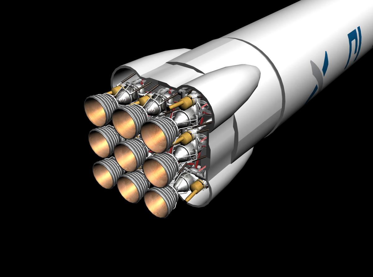 the bottom of first stage