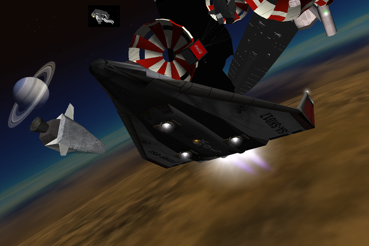 The DGIV on Titan with a real lot of chutes around it