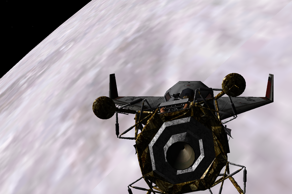 the eagle model docked to the DGIV
