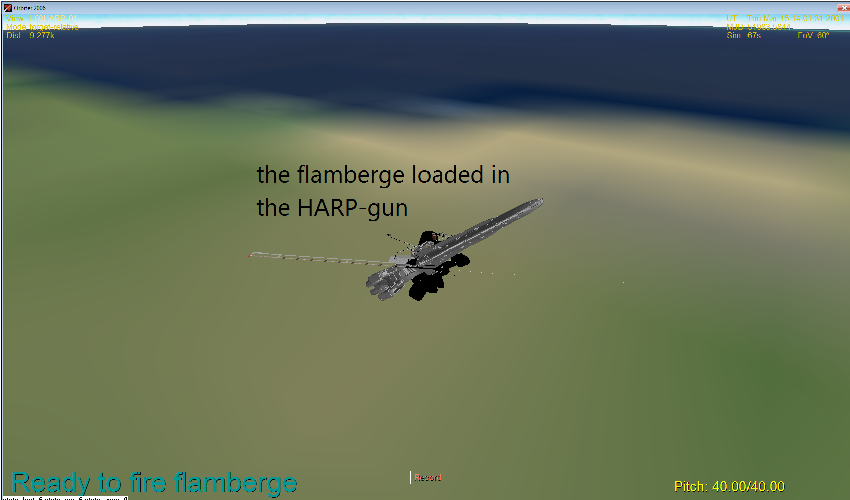 the flamberge in the HARP gun