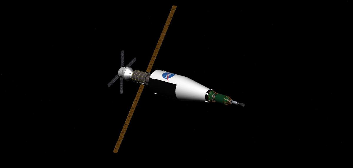 The Mars Orbital Habitat Vehicle en-route to the red planet.