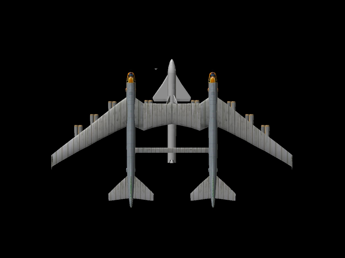The Prometheus with 2 - stage two Titan rockets.  Anim8or mockup.