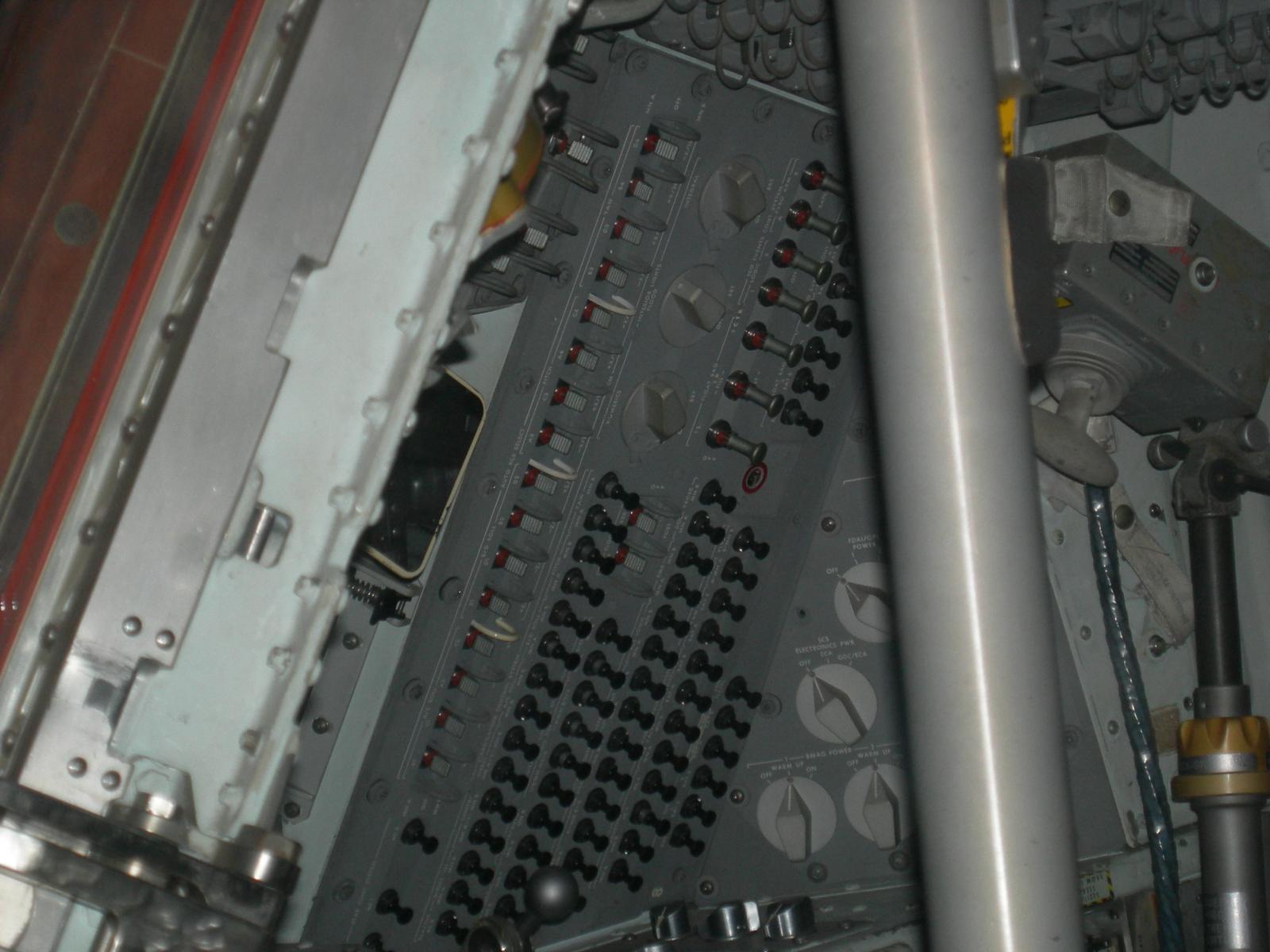 The Right side of the Command Module Kitty Hawk where Panels 7 and 8 are located