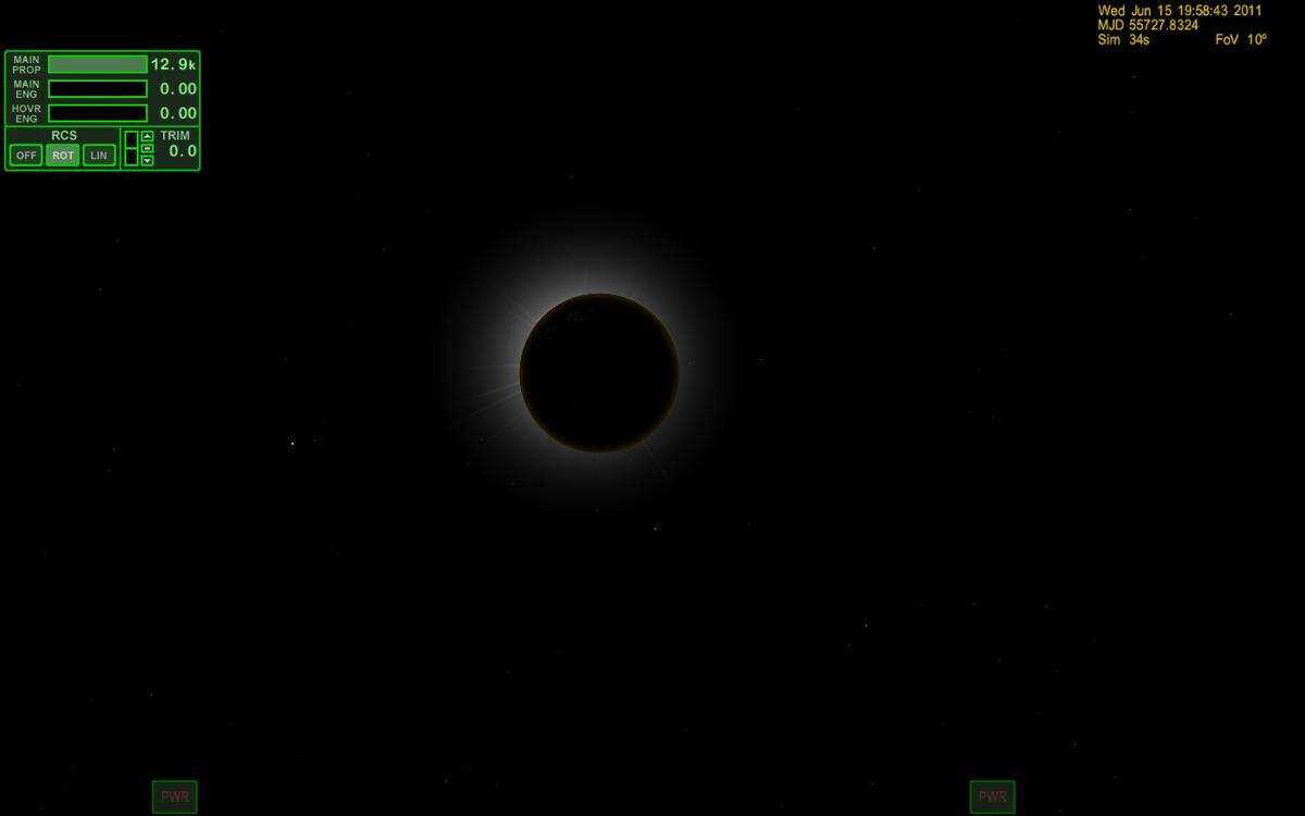 Total Lunar Eclipse, 6/15/2011, as seen from Brighton Beach base on the moon