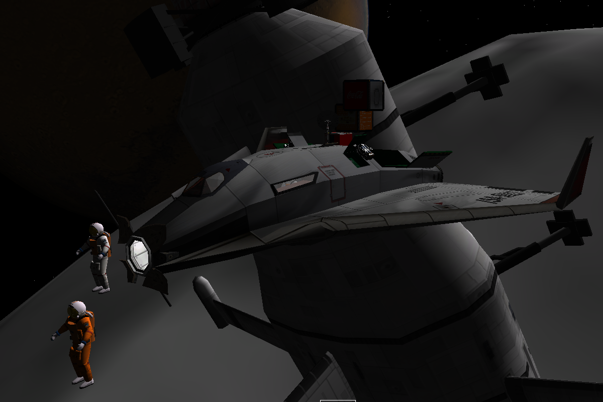 two UMmus on eva around Phobos