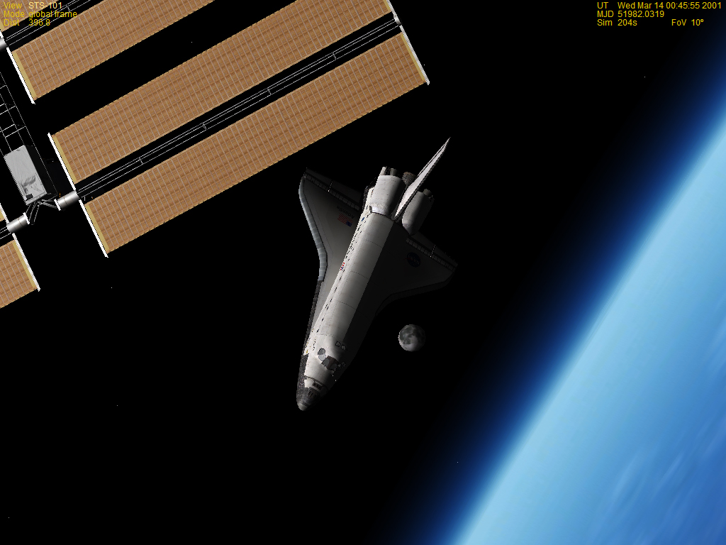 Undocking from ISS