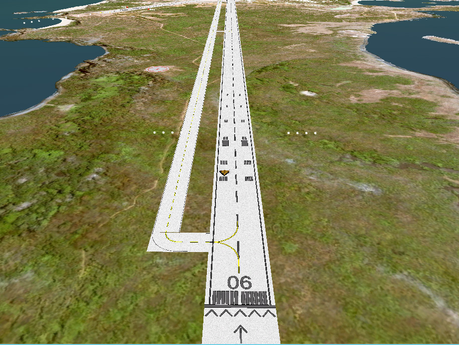 Unique runway texture