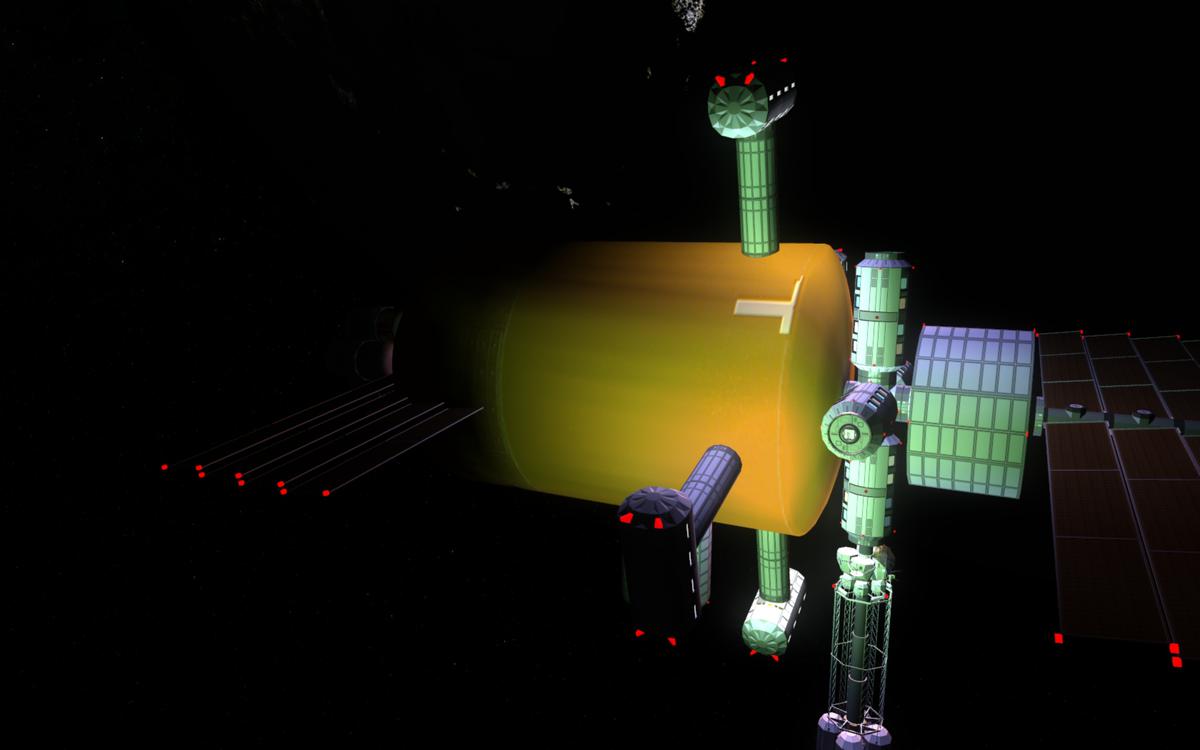 Update on the glowing spacecraft, the ones that glow have a normal map (with the only exception I've found being the space shuttle ET shown here)

Thi
