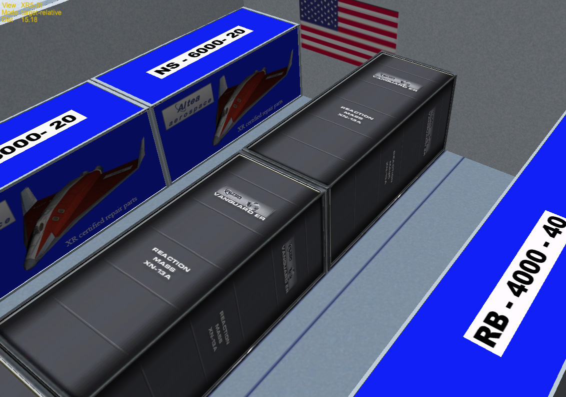 Vanguard ER (extended range) prototype payload bay auxiliary tanks.