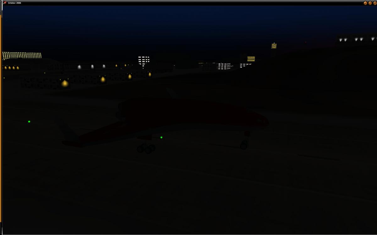 Waiting for departure time at WIN.