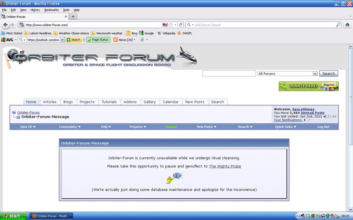 What! Noooooooo! I need my Forum fix NOW!