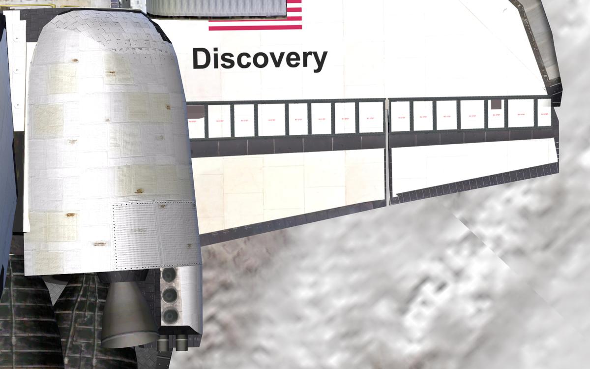 Wing and OMS Pod detail