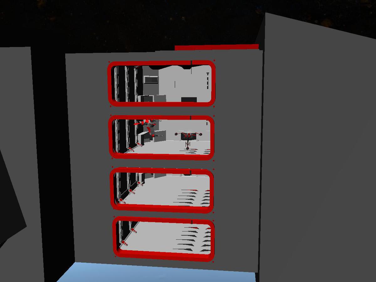 Wraiths launch in Battlecruiser Hangar