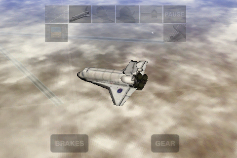 X-Plane Space Shuttle on the iPhone -
Coming into land.