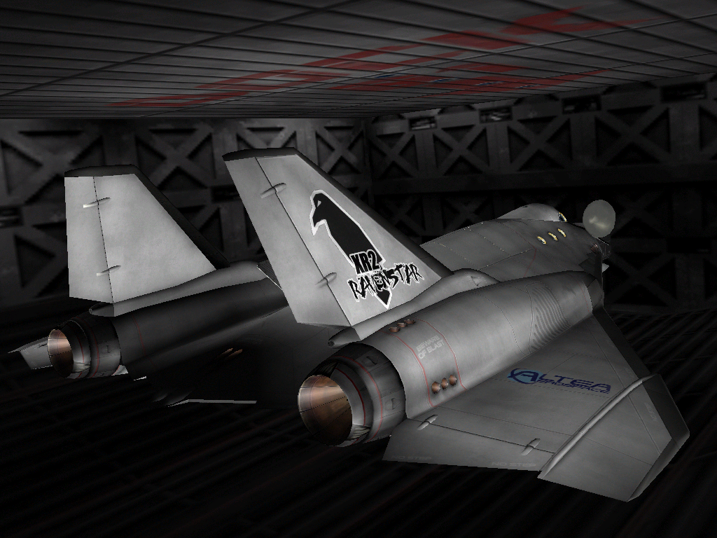 XR2 in Arrow Docking Bay, White Spotlight