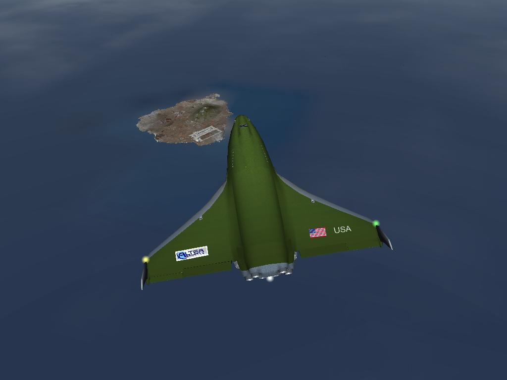 XR5 Above Ascension Island